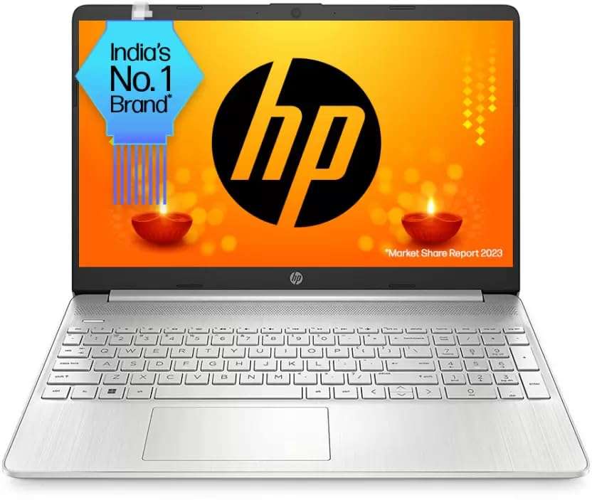 HP 2023 Ryzen 3 Dual Core 3250U - (8 GB/512 GB SSD/Windows 11 Home) 15s- eq1580AU Thin and Light AMD Laptop (15.6 Inch, Natural Silver, 1.69 Kg, with MS Office) 1