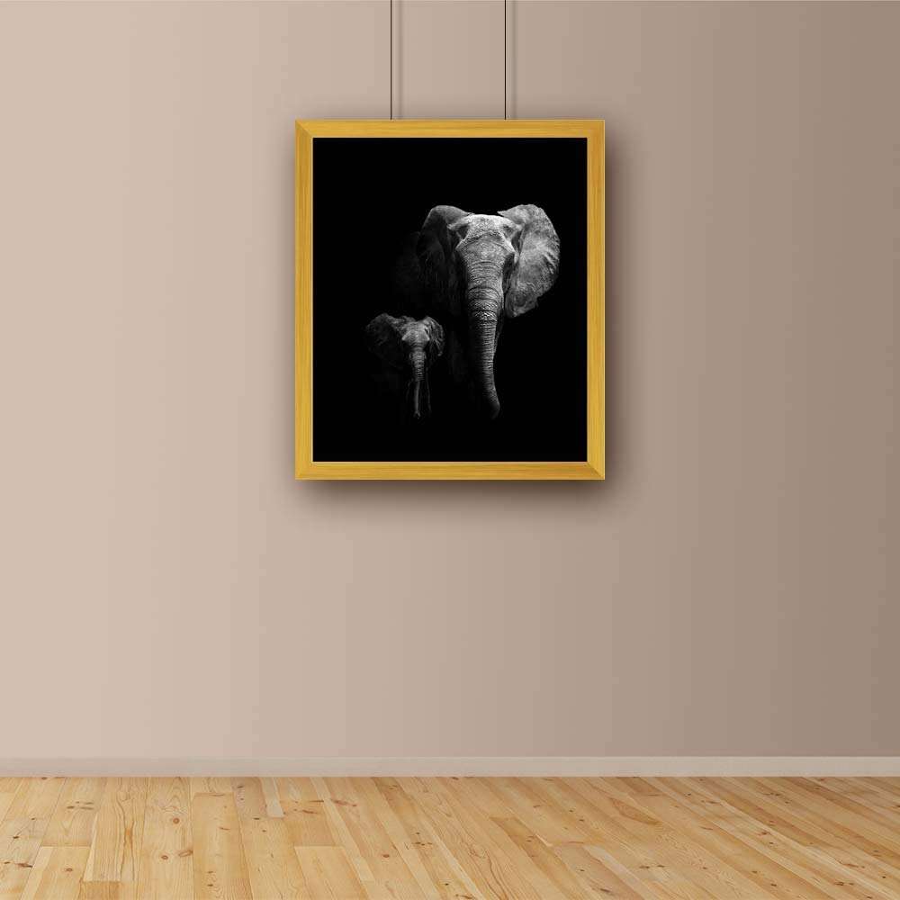 ArtzFolio Mother Walking with Her Baby Tabletop Painting Golden Frame 10 x 11.5 inch (25 x 29 cms) 4