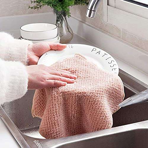 ubersweet® Imported Soft Towels Cleaning Cloth Kitchen Dish Towels Water Absorbent Fast Drying Multipurpose Soft Lint Free Towels for Spa Hotels Home_174424 1