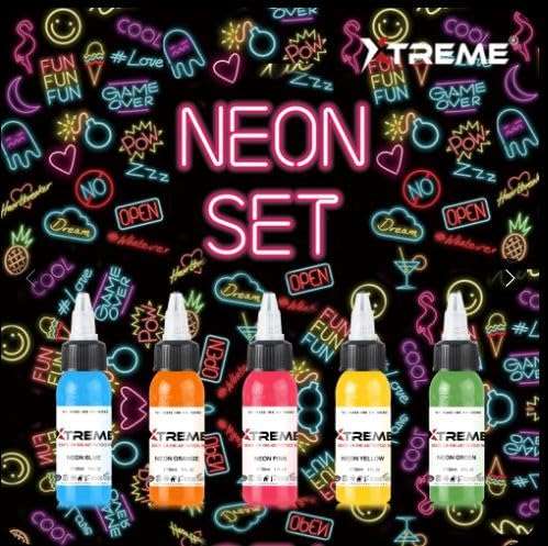 Xtreme Colors - Ferrari Red - Tattoo Ink 1/2oz Bottles Pigment 5