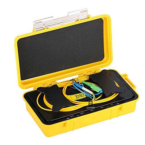 Etayson Fiber Optic OTDR Launch Cable Box G.657A1 Singlemode 9/125 SCAPC-LC/UPC Connector Dead Zone Eliminator Fiber Box (1000M) 2