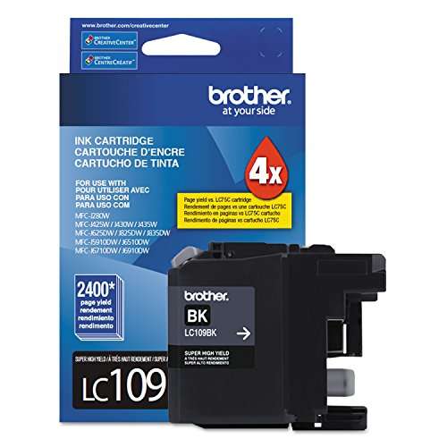 Brother Printer Ultra High Yield Inkjet Cartridge - Black (LC109BK) 2