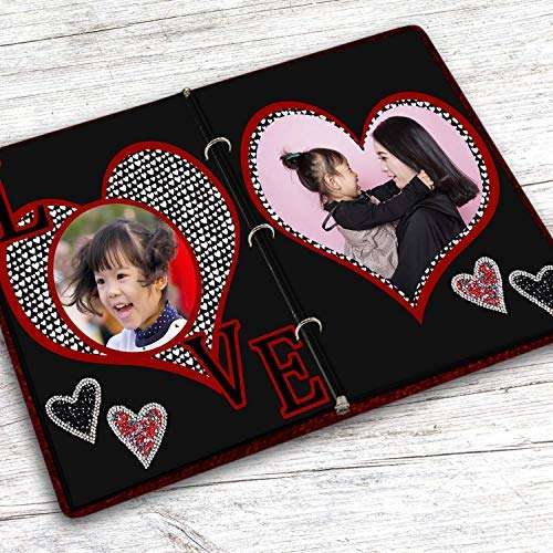 Hamilco Black Colored Cardstock Thick Paper - 8 1/2 x 11" Heavy Weight 80 lb Cover Card Stock - for Scrapbook Craft Calligraphy or Chalkboard Papers for Printer - 50 Pack 5