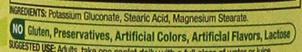 Spring Valley Potassium 99 mg from Potassium Gluconate 595 mg (250 Count) 4