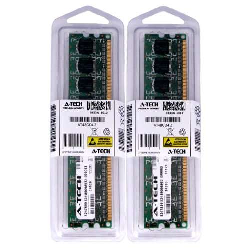 4GB KIT (2 x 2GB) for Gateway GT Series Desktop GT5676 GT5692 GT5694 GT3232m GT3236m GT3242m GT5026E. DIMM DDR2 Non-ECC PC2-5300 667MHz RAM Memory. Genuine A-Tech Brand.