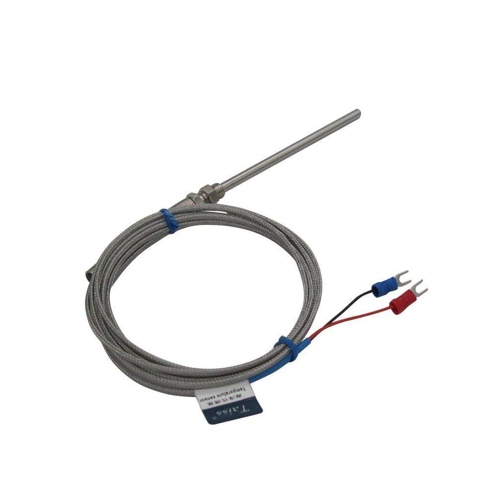 LKAIBIN K Type Thermistor Temperature Sensor Probe Temperature Controller,100mm/4 Long Probe Thermocouple 3
