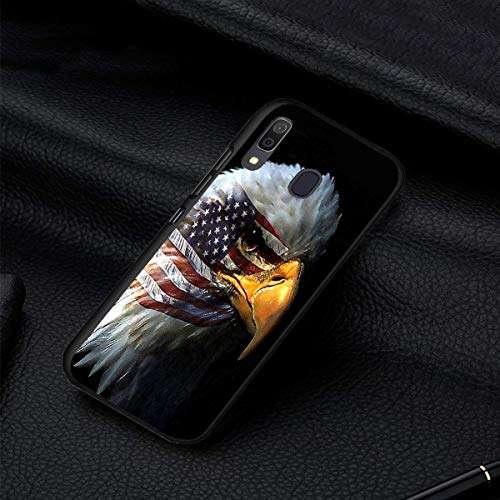 Galaxy A10E Case, Galaxy A20E Case, Scratch-Resistant and Shock-Resistant Soft Silicone TPU Bumper, Suitable for Samsung Galaxy A10E / A20E (2019), Eagle Merican Flag 3