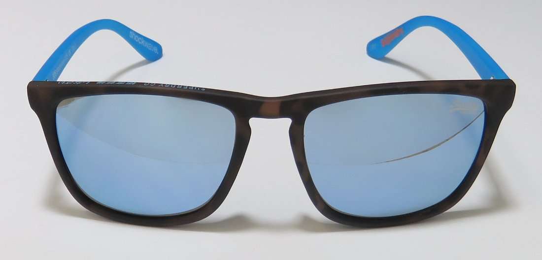SUPERDRY Mirrored Square Unisex Sunglasses SHOCKWAVE 105 55 17 145 SUN |55| Blue Color Lens 4