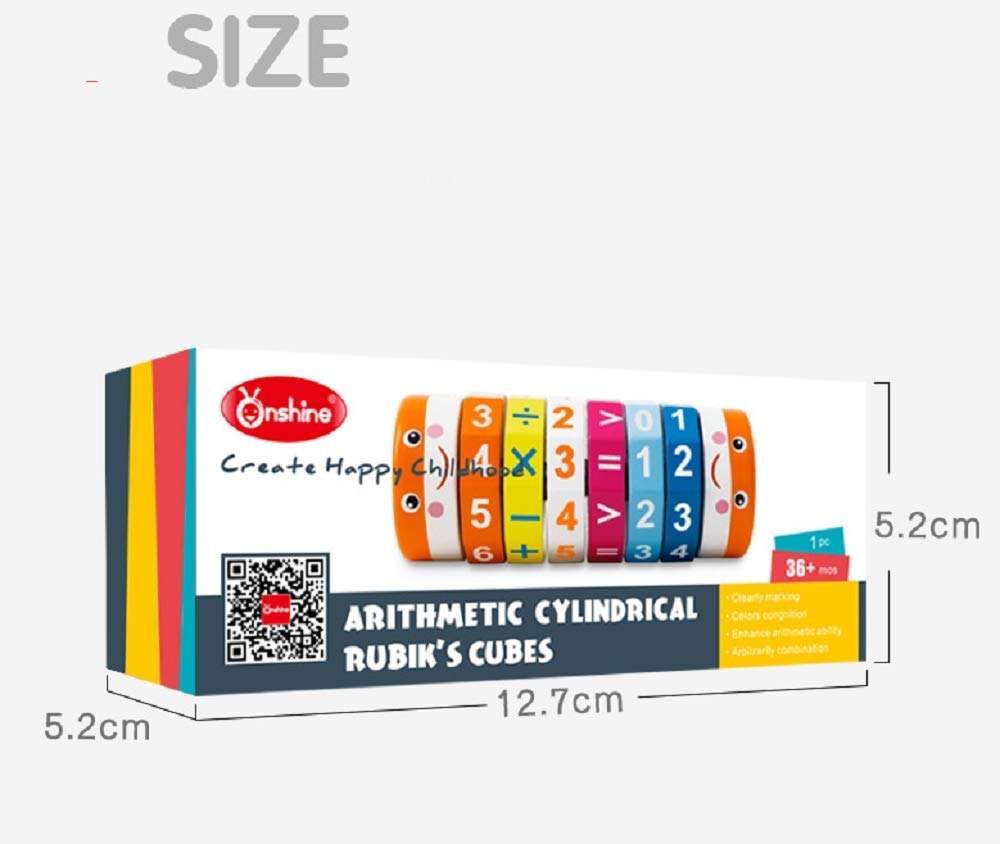 Elloapic Colorful Maths Numbers Counting Color Early Education Magic Cube Twist Learning Toy TNWX-7048 4