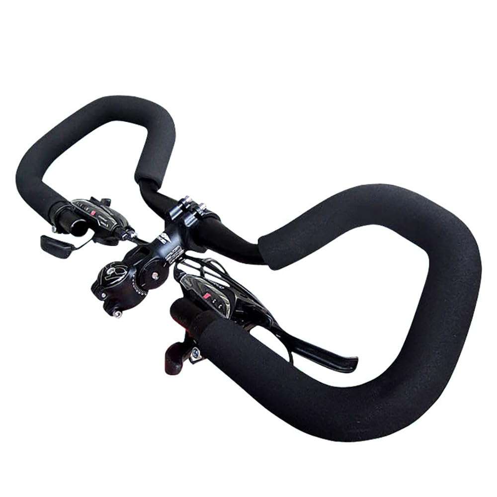 Huliyhus 1 Pair Racing Bike Handle Grips Anti-Slip Bicycle Handlebar Grips Sponge Foam Rubber Tube Cuttable Handlebar Cover Bicycle Handles Cover, 22mm ID 32mm OD 500mm Length 4