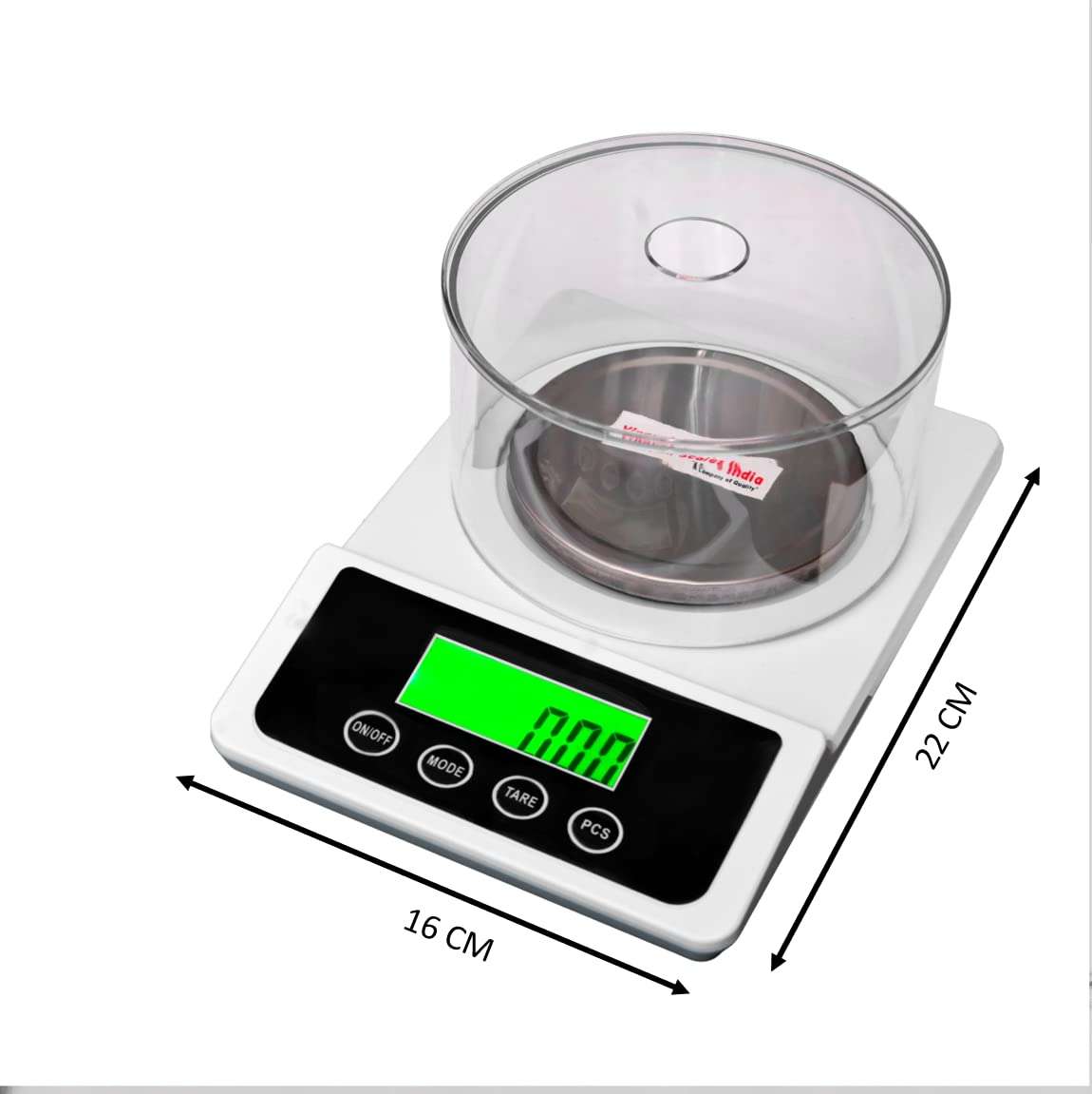 Vinayak Scales India Vinayak Scales High-Accuracy 500G X 10Mg(0.01G) Jewellery Weighing Scale With Windshield. Analytical Balance For Labs & Jewelry Shops.,Black 5