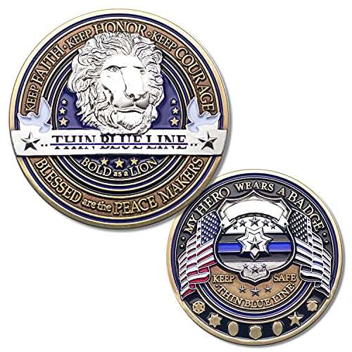 Armor Coin & Emblem - Law Enforcement Appreciation Challenge Coin · Police Officer Thank You · Thin Blue Line Challenge Coin 1