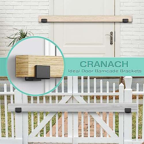 Sliding Barn Door Floor Guide - Adjustable Barn Door Hardware Kits U Brackets Flush Bottom Pocket Door Guide & Cabinet Locks for Baby Child Safety - 6 Pack Baby Proofing Cabinets Latches Locks for Bab 5