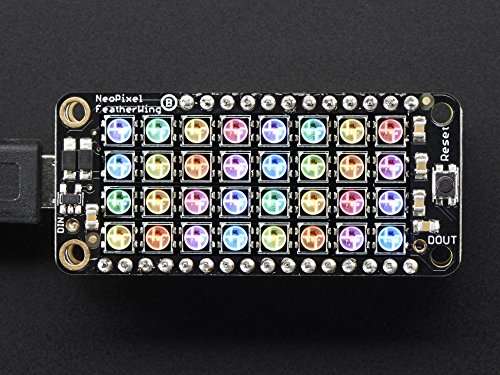 LED Lighting Development Tools NeoPixel FeatherWing - 4x8 RGB LED Add-on For All Feather Boards 6