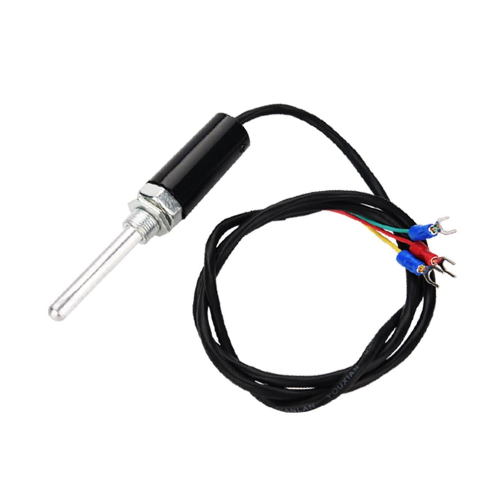 Temperature Sensor, PT100 Type Waterproof Temperature Thermocouple Sensor Probe with Stainless Steel Cable, High Precision/High Sensitivity/High Temperature Resistance/Quick Response(50MM) 1