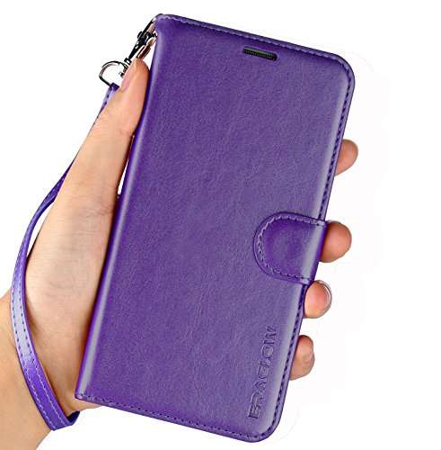 ERAGLOW Galaxy J7 2018 Case/J7 V 2nd case/J7 Refine/J7 Star/J7 Aero/J7 Crown/J7 Top/J7 Aura/J7 Eon Case,Luxury PU Leather Wallet Flip Protective Case Cover for Samsung Galaxy J737 (Purple) 6