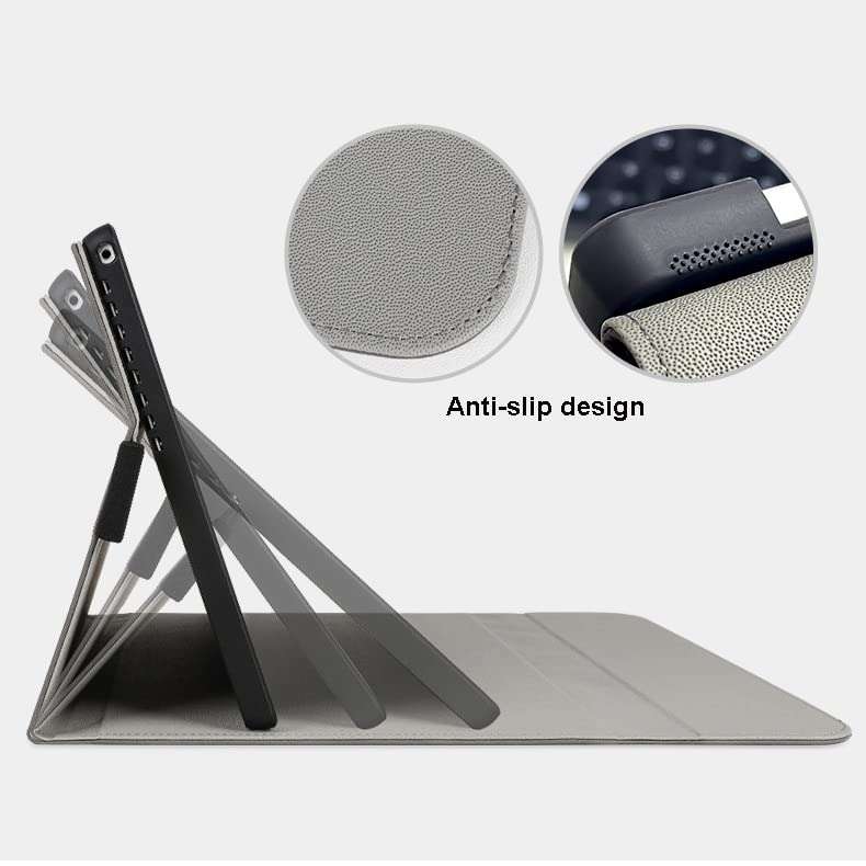 Swook Case for Surface pro 8 13 inch Case Cover, with Stylus Holder, Multiple Angle Slim Cover, Compatible with Type Cover Keyboard (Surface Pro 8, Brown) 3