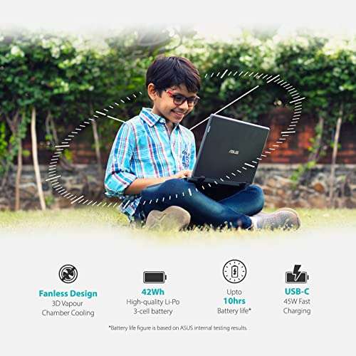 ASUS BR1100 NoteBook 12 (2022), 11.6-inch HD, Intel Celeron N4500, (4GB RAM/128GB M.2 NVMe™ PCIe®/Integrated Graphics/Windows 11 Home/Star Grey/1.26 Kg), BR1100CKA-GJ0722W 4