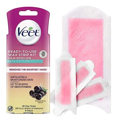 Veet Ready To Use Wax Strips 20 ea