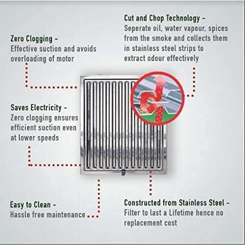 Faber 60cm 3 Way Silent Suction Chimney, 1150 m3/hr (Stilo Slim 3D Plus, 2 T2S2 T2S2 BK LTW 60,Triple Layer Baffle Filters, Black) 3