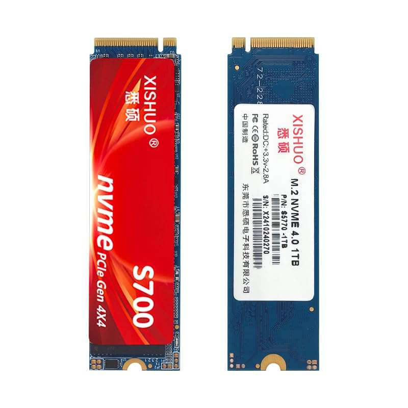 XISHUO NVMe SSD Internal Solid State Drive 6