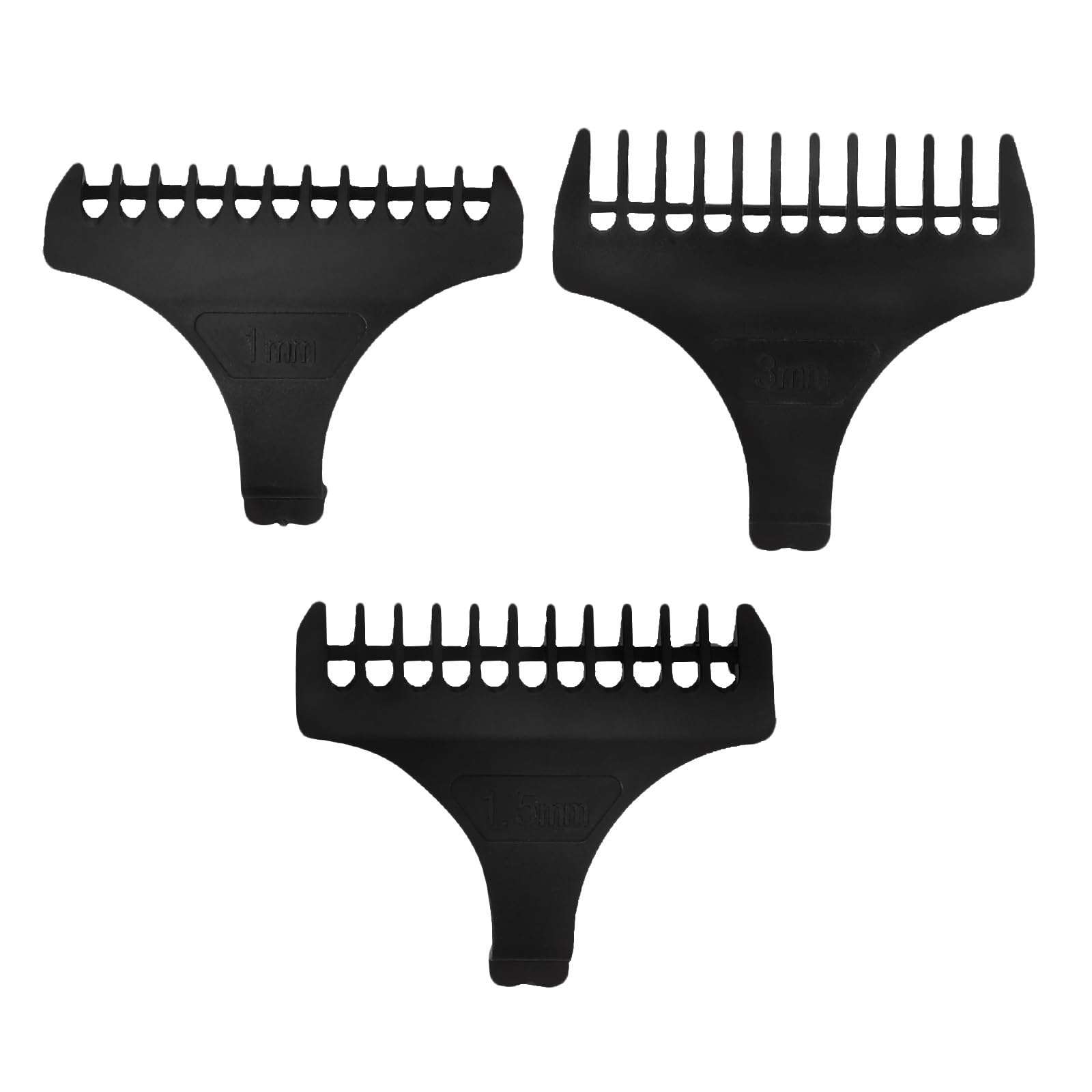 Didiseaon Clipper Oil Comb Set Tail Comb Hair Clipper Oil Hair Clipper Comb Cutting Trimmers Guide Combs 3mm/1mm/1.5mm Barber Accessories 1