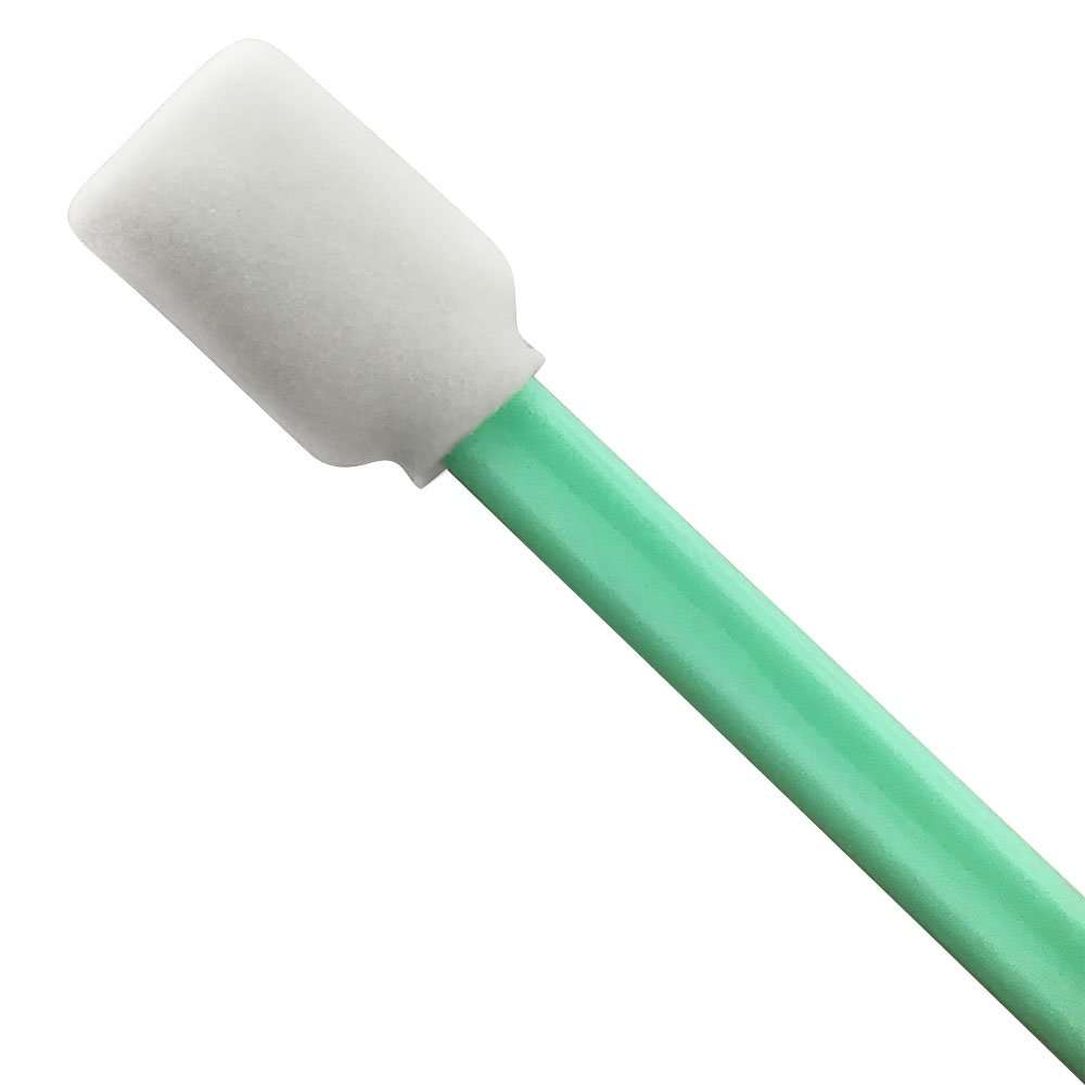FINCIBO 50pcs Green Foam Printer Cleaner Swabs (15 x 22 mm, 105 mm Stick) for Roland, Mimaki, Mutoh, Epson Large Format Printers 2