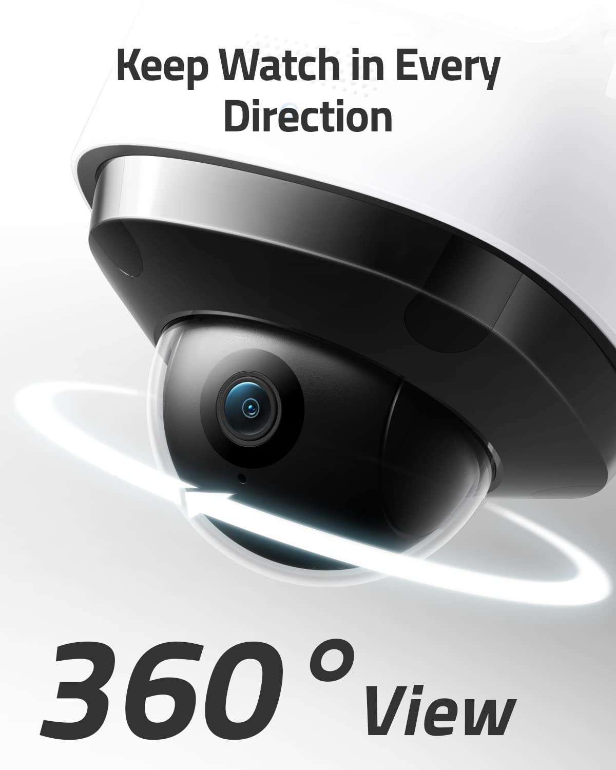 eufy Security Floodlight Cam S330, 360-Degree Pan & Tilt Coverage, 2K Full HD + Floodlight Camera E30, Security Camera Outdoor, 360° Pan and Tilt, 2K Video 3