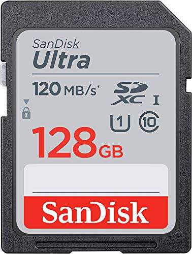 SanDisk 128GB SDXC SD Ultra Memory Card Works with Canon Powershot SX530 HS, G7 X Mark II, G9 X Mark II Camera UHS-I (SDSDUN4-128G-GN6IN) Bundle with (1) Everything But Stromboli Combo Card Reader 2