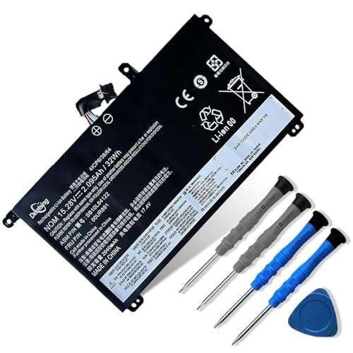 Dentsing 00UR891 01AV493 Laptop Battery Replace for Lenovo ThinkPad T570 T580 P51S P52S Series Notebook 00UR890 00UR892 SB10L84121 SB10L84122 SB10L84123 15.28v 32Wh 1