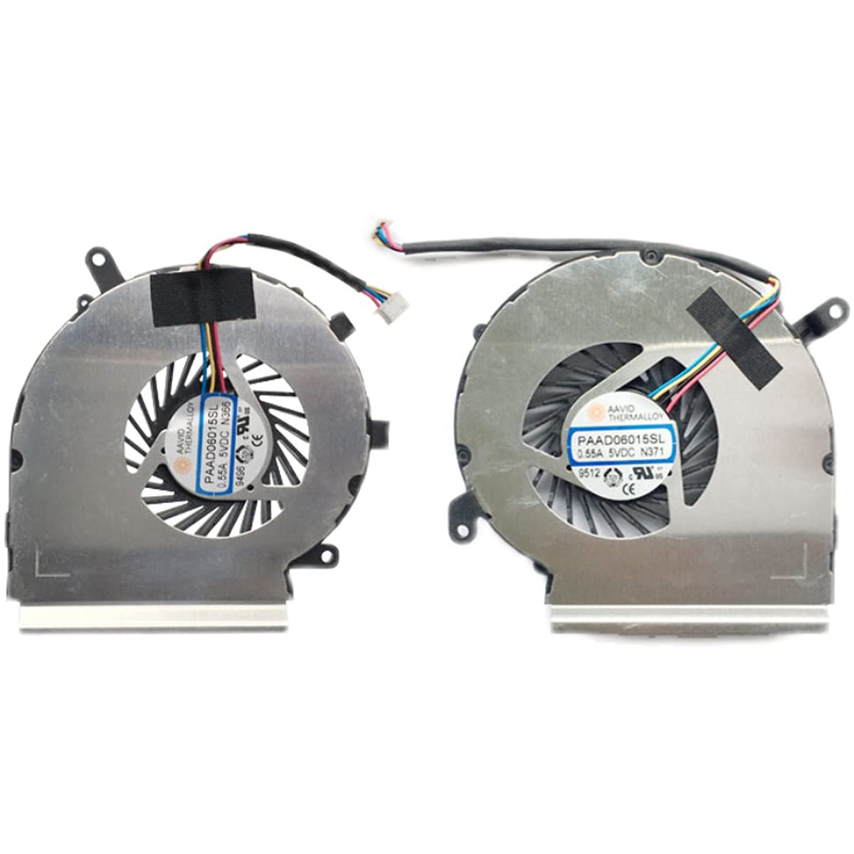 Replacement Fan for MSI GE62VR GP62VR GP62MVR 6RF 7RF CPU & Gpu Cooling Fan PAAD06015SL N366 N371
