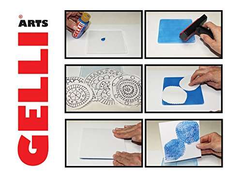 Gelli Arts Card Making Kit - Card Printing Kit with 5 X 5 Gel Printing Plate, DIY Cards Kit and Printmaking Supplies, Gel Printing Kit for Card Making, Handmade Card Kit for Kids or Adults 3