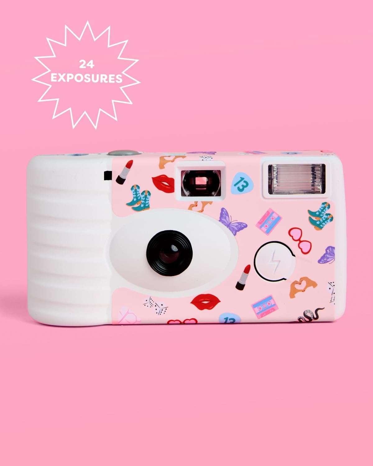 xo, Fetti ERAS Disposable Camera - 24 Exposure Film | Bachelorette Photo Supplies, Cute Birthday Party Activity, Bridesmaid Gift, Concert Pictures 5