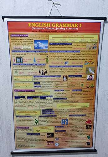 Wall Hanging Chart "English Grammar I Bengali (BOTH SIDE PRINT)" wall chart 1