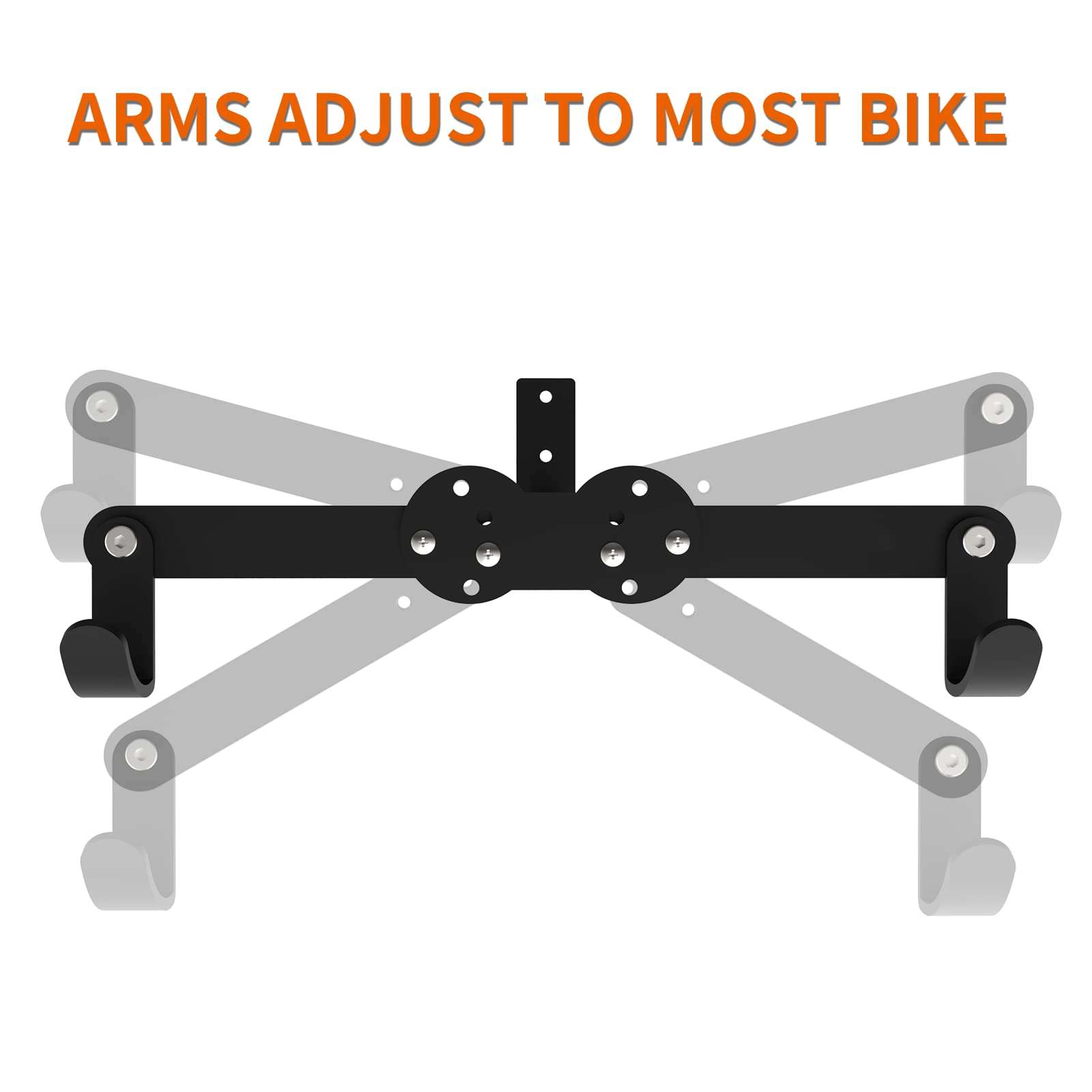 Bike Wall Mount Horizontal Storage Bicycle Rack Foldable Cycling Hanger Bike Holder Indoor Hook for Bicycles - Hang Your Road, Mountain or Hybrid Bikes 4