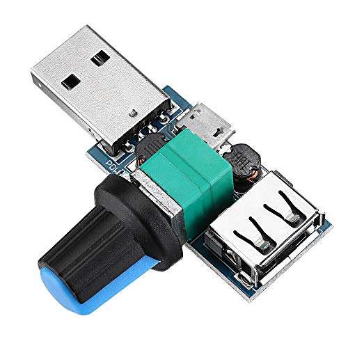 Electronic Components 5Pcs USB Fan Speed Controller Module Reducing Noise Multi-stall Adjustment Gover