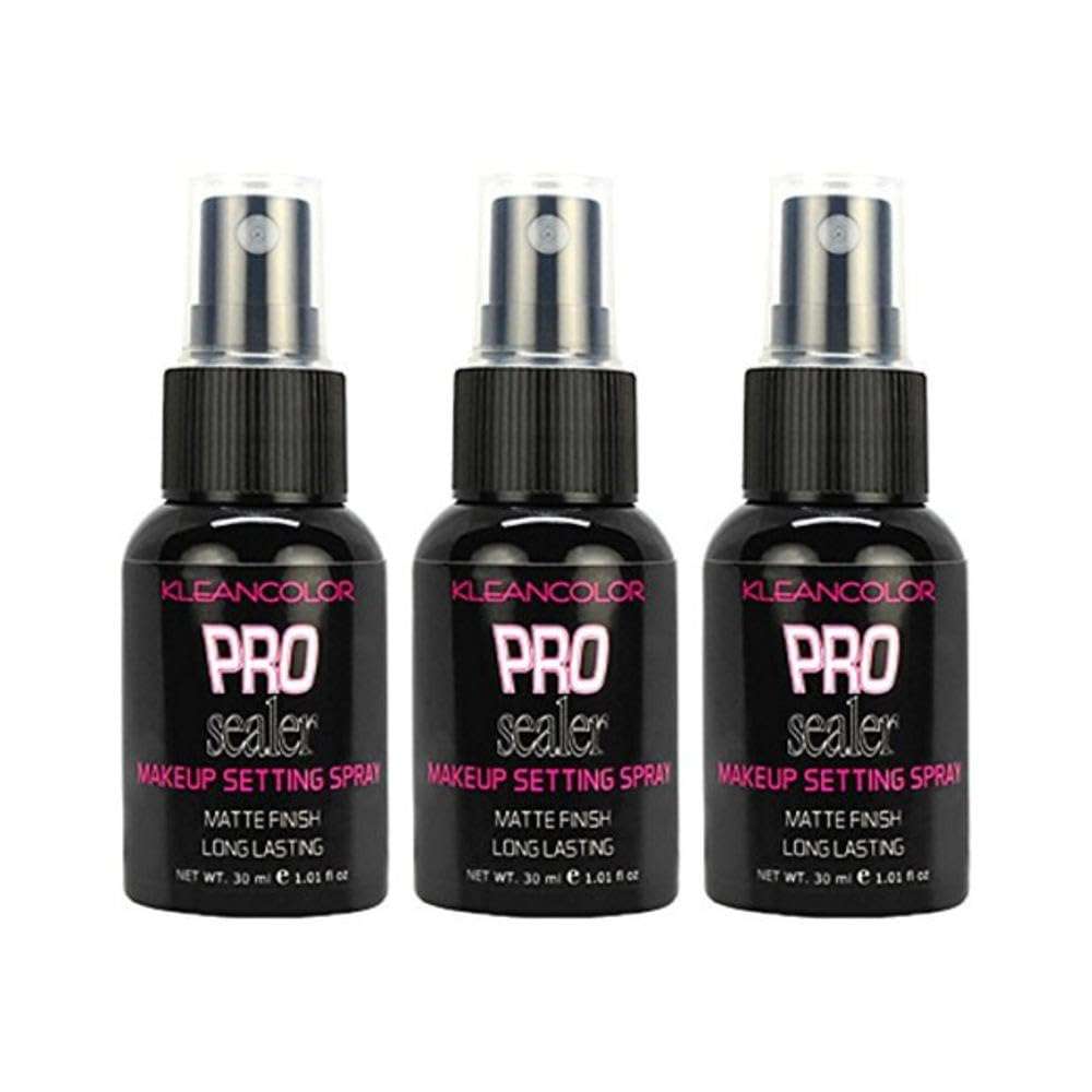 KleanColor Pro Sealer Makeup Setting Spray - Matte Finish, Set of 3 1