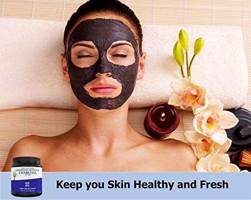 Activated Charcoal Powder only from USA Hardwood Trees. All Natural. Whitens Teeth, Rejuvenates Skin and Hair, Supports Better Digestion. Free Scoop Included. 12 oz. 5