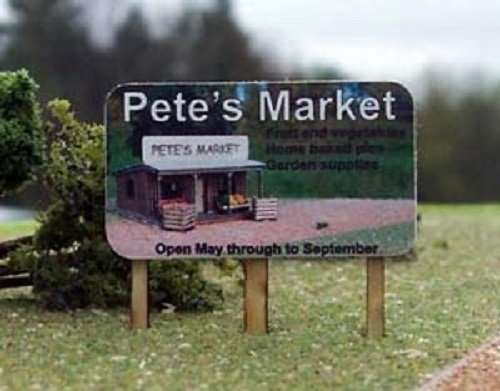 Osborn Models HO Scale * 4'X8' BILLBOARD * Set of 4 With 12 Signs * EZ Assembly Kit * New #RRA10501