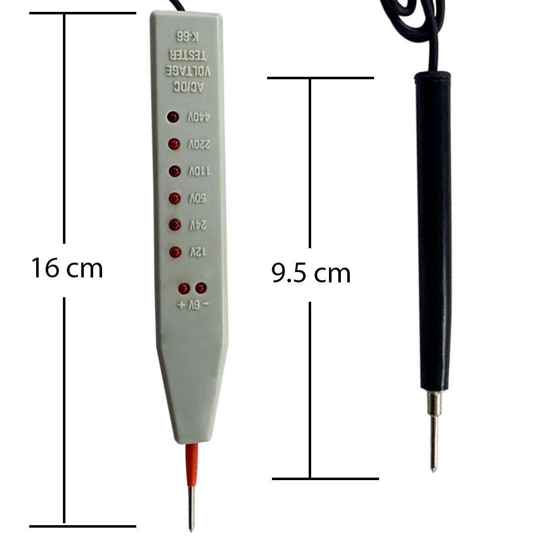 DIY Crafts Pack of 5 Pcs, DIY Crafts Voltage Tester AC/DC Electronic Voltmeter with LED Indicator to Detect (Pack of 5 Pcs, DIY Crafts) 4