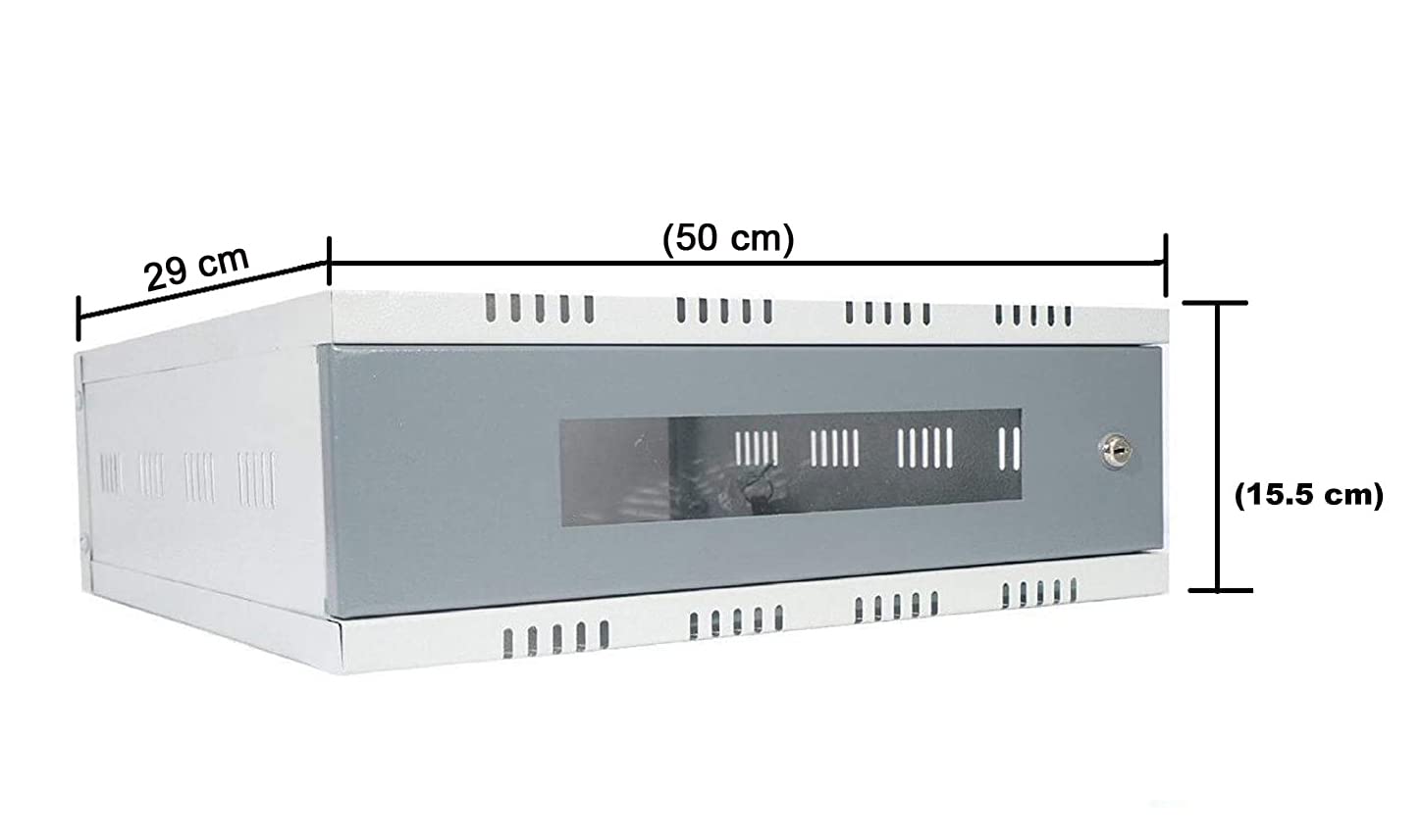 Maizic Smarthome Multi Usable CCTV/DVR/NVR Cabinet Box/DVR Foldable Rack Wall Mount with Lock/Network Rack/Server Rack 3