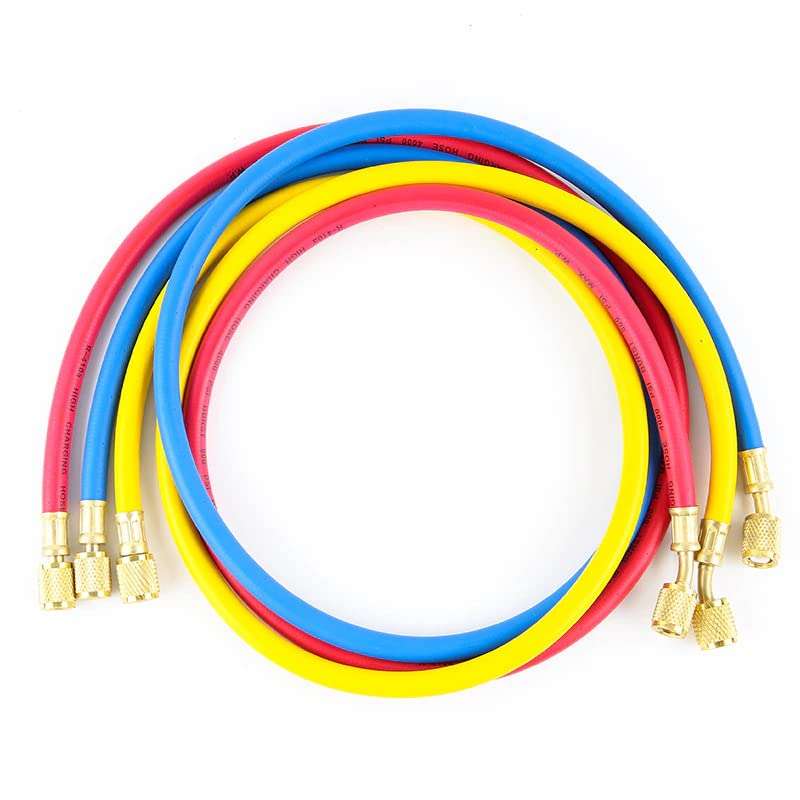Digital Craft Car Charging Hoses Tube AC for R134a R12 R22 R404 R502 Air Conditioning Refrigerant Tube 1/4" SAE Thread Hose Fluoride Tube 1