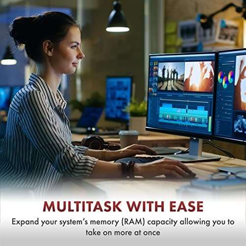 A-Tech 8GB DDR4 2400 MHz UDIMM PC4-19200 (PC4-2400T) CL17 DIMM Non-ECC Desktop RAM Memory Module 4