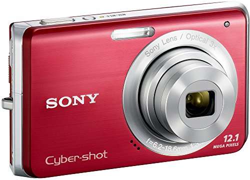 Sony Cybershot DSC-W190 12.1MP Digital Camera with 3x Super Steady Shot Stabilized Zoom and 2.7 inch LCD (Red) 4