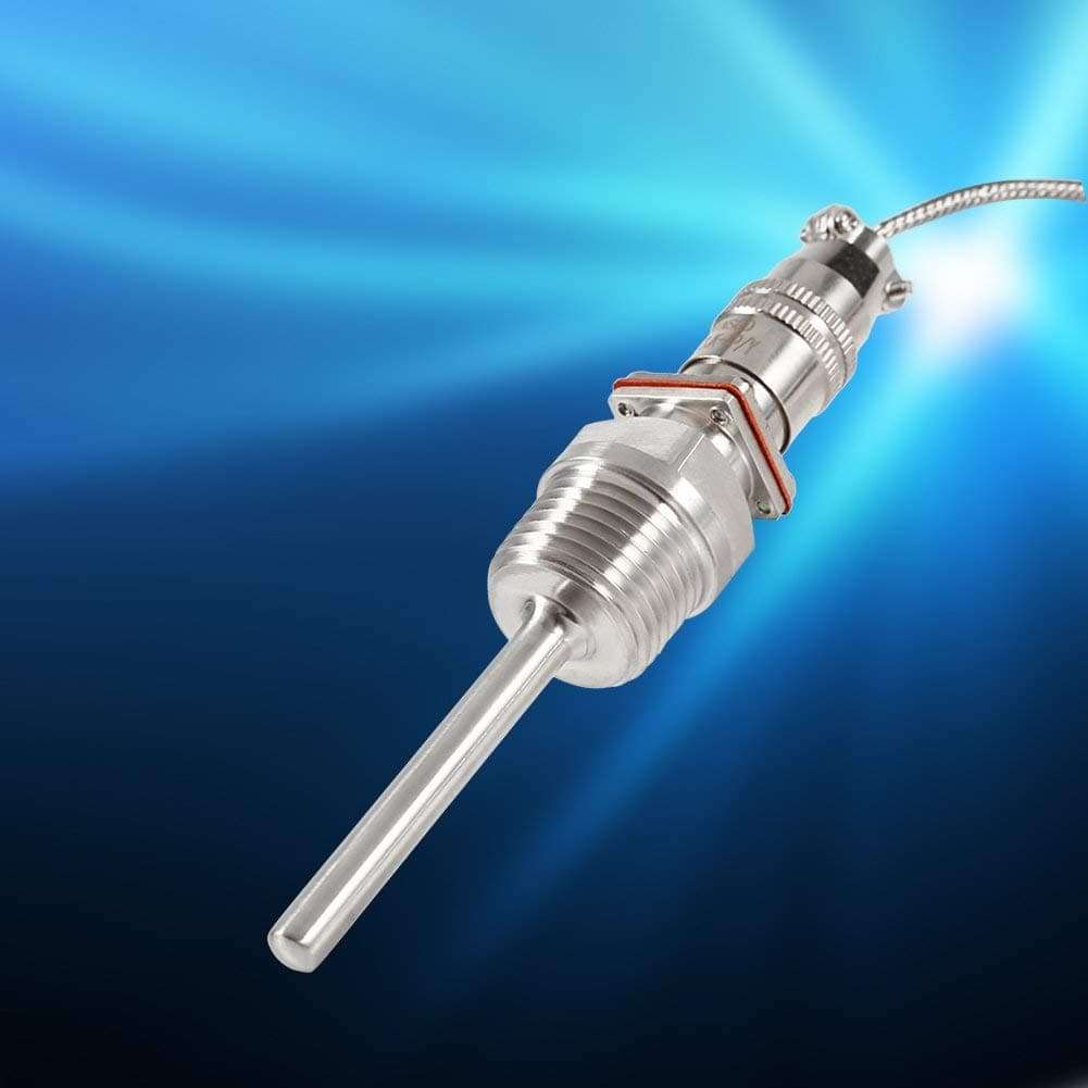 Jadeshay RTD PT100 Temperature Sensor with 2 Meter Cable, 1/2" NPT Thread Connector Stable Performance, High Precision and High Temperature Resistance 2