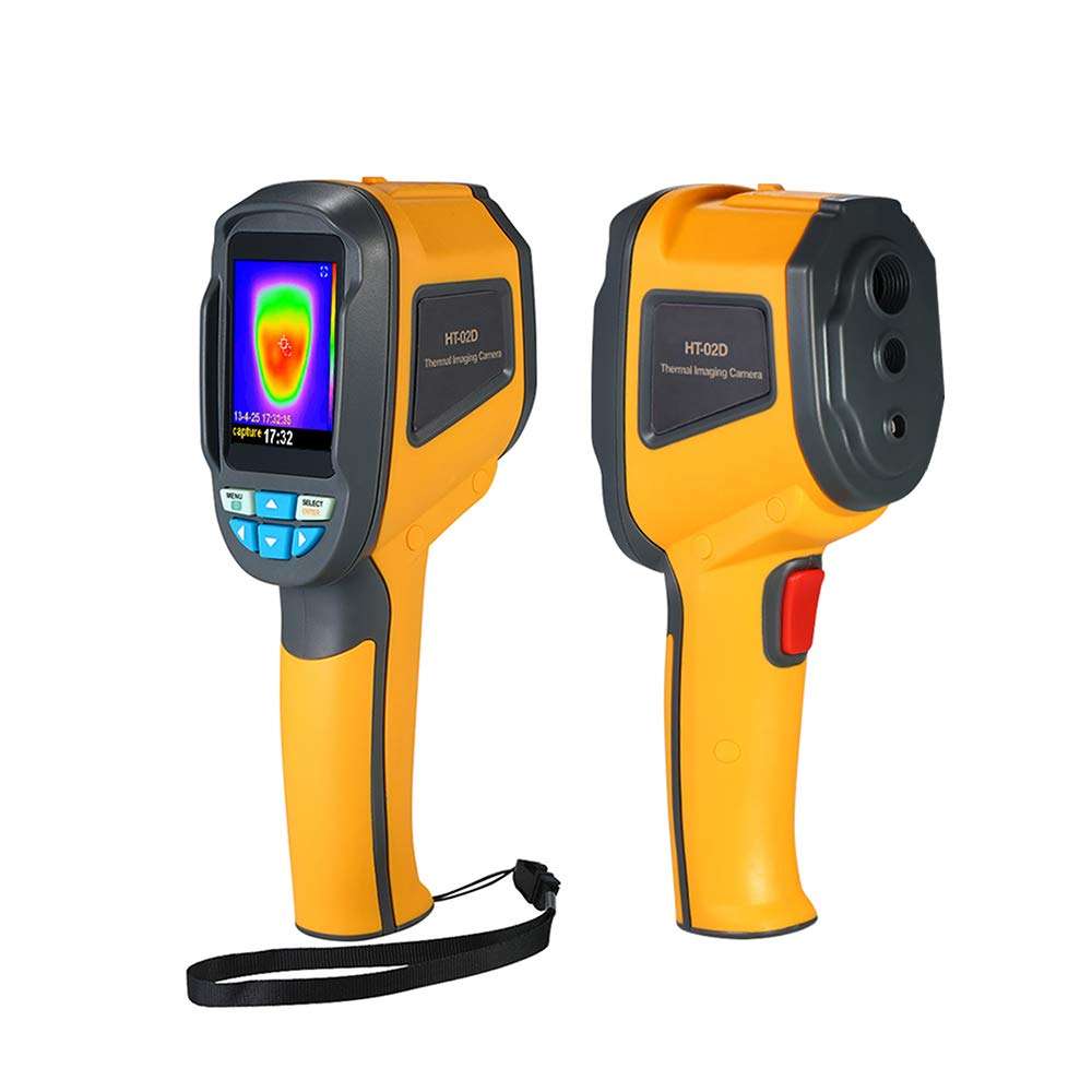 SOWSUN HT-02D Digital Infrared Thermal Imager Thermograph Camera Temperature Sensor Thermometer 2.4 Color Screen Handheld Imaging -4°F to 572°F with SD Card 5