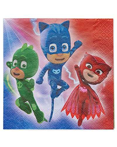 American Greetings PJ Masks Party Supplies, Paper Lunch Napkins (16-Count) 1