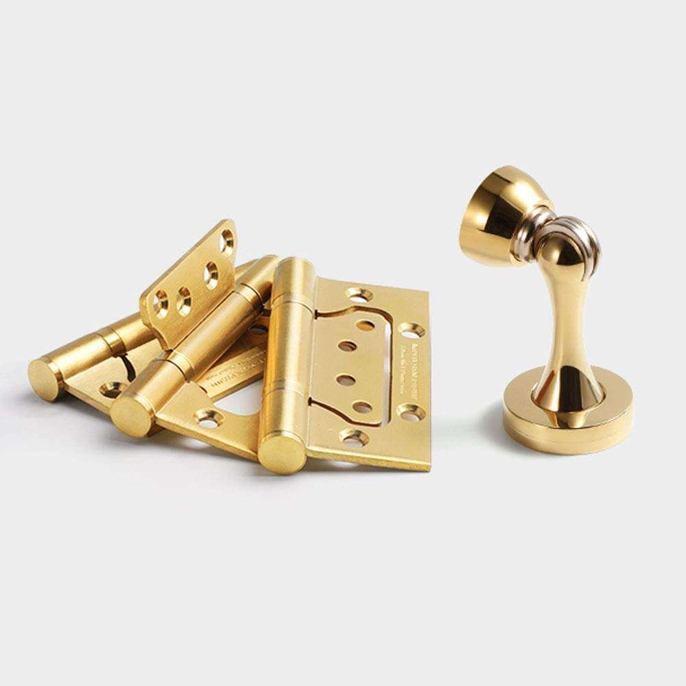 Toy Privacy Lever Handle with Lock and Key Door Lockset for Bedroom Bathroom Door Lock in Gold Door Handle Entrance Lever with Modern Design 6