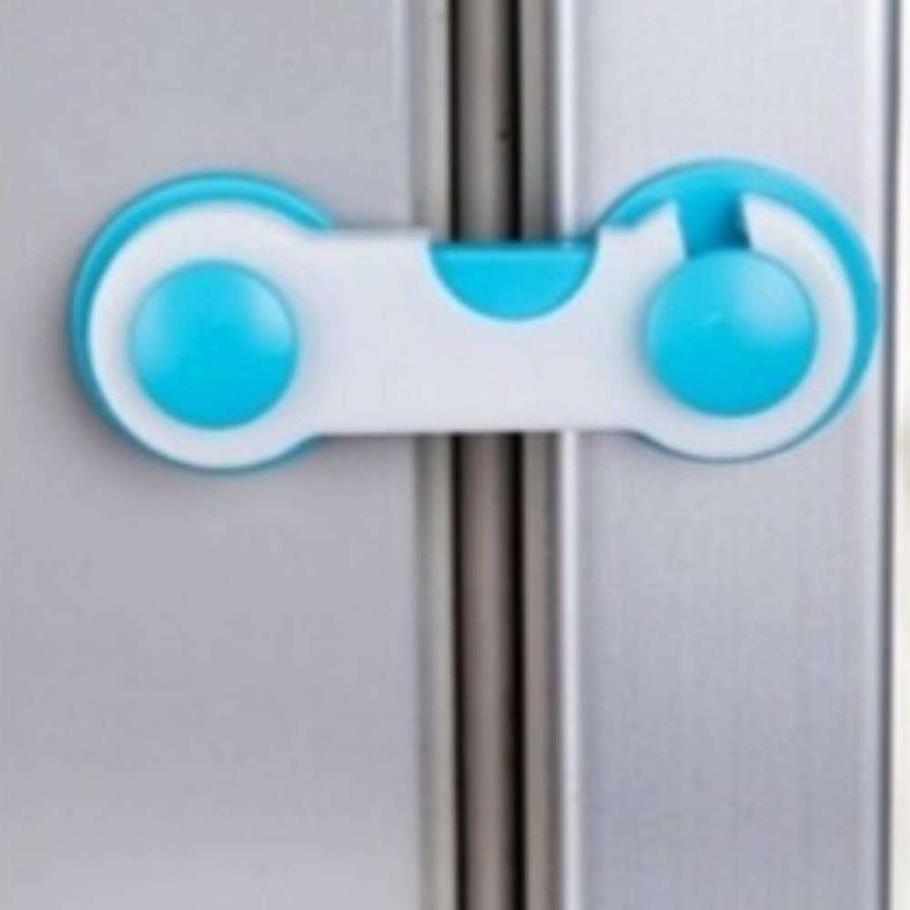 Baby Safety Locks,/Latches for Drawer, Cup Board, Refrigerator, Doors, Microwave Oven, Toilet lid,etc, Dual Adhesive Tape, Peel and Paste Model,Child Proof Magnetic Cabinet Locks- 6 Pieces 6