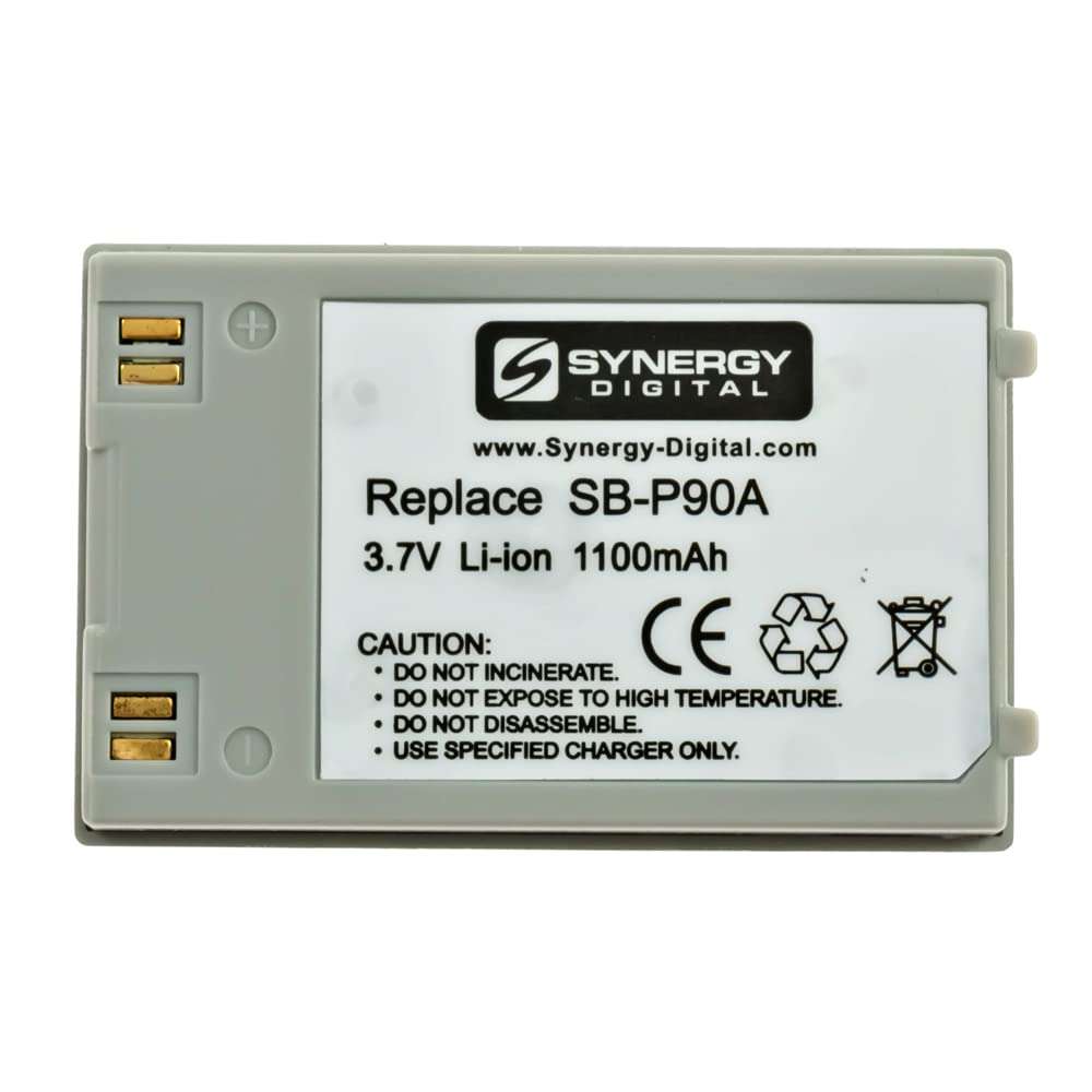 Synergy Digital Camcorder Batteries, Compatible with Power 2000 ACD681 Camcorder Batteries (li-ion, 3.7V, 1100 mAh), Set of 2 6